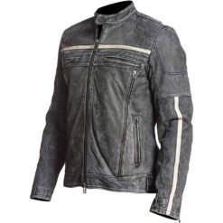 Café Racer Vintage Leather Motorcycle Jacket