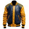 Mens Sheepskin Baseball Leather Varsity Jacket