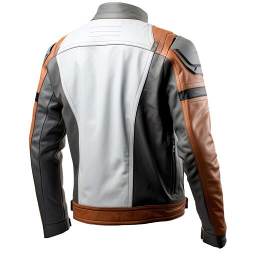 Mens Sheepskin Café Racer Motorcycle Jacket