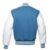 Light Blue and White Varsity Jacket