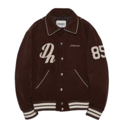 Jennie Kim BlackPink Brown Varsity Jacket