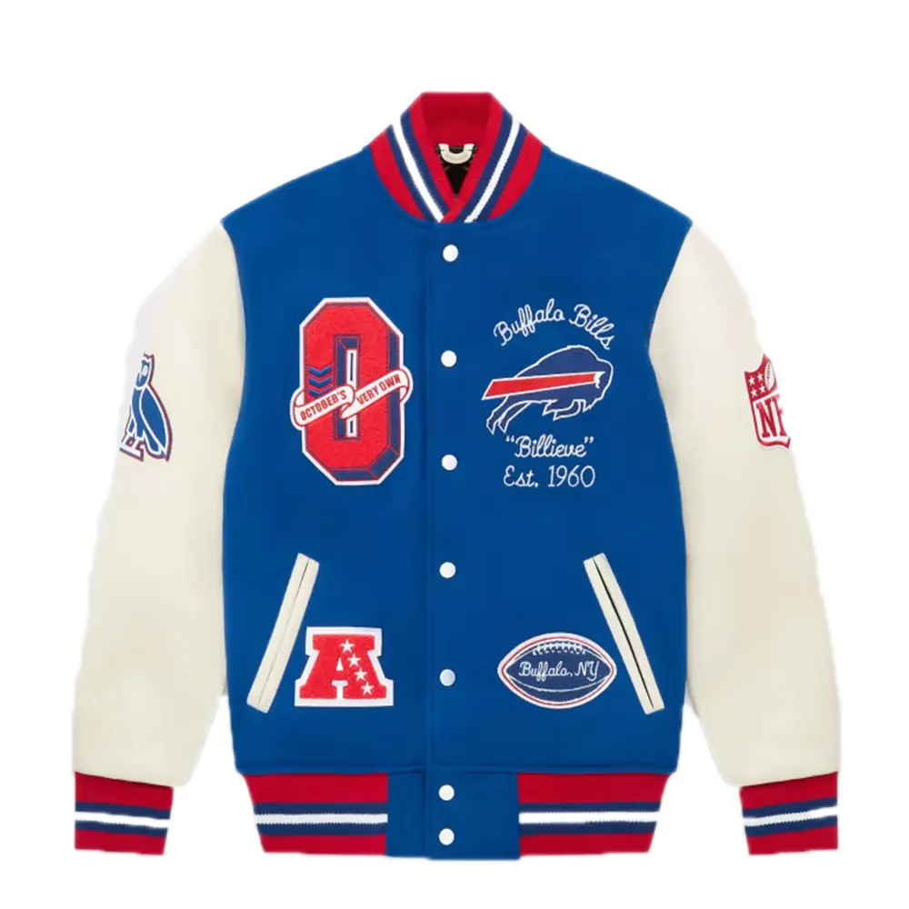 OVO x NFL Buffalo Bills Varsity Jacket