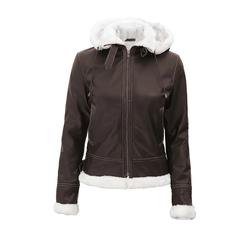 Womens Shearling Brown Jacket